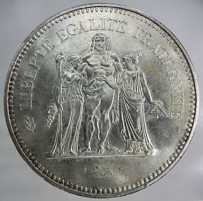 1974 France 50 Francs Silver Coin | Very High Grade