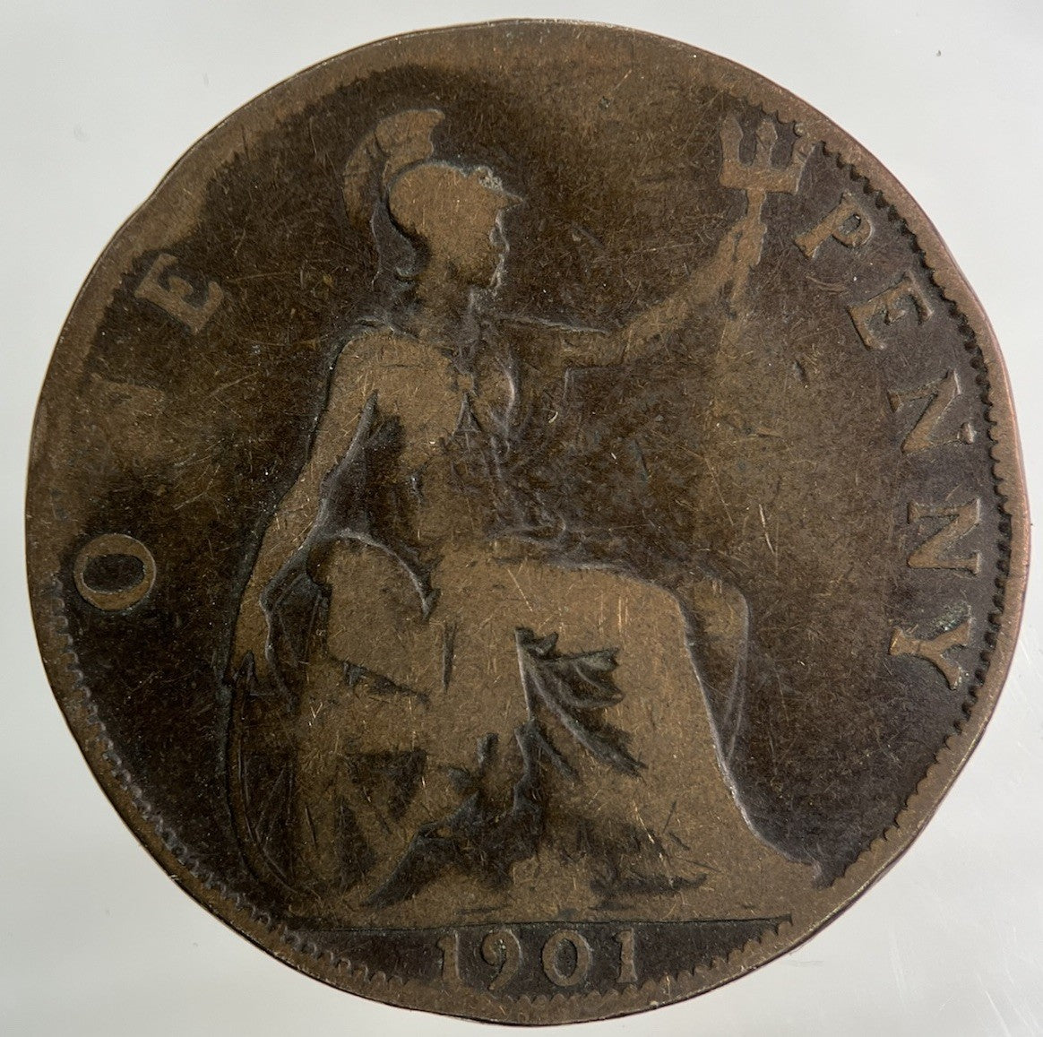 1901 Victoria One Penny Coin | Fair Grade