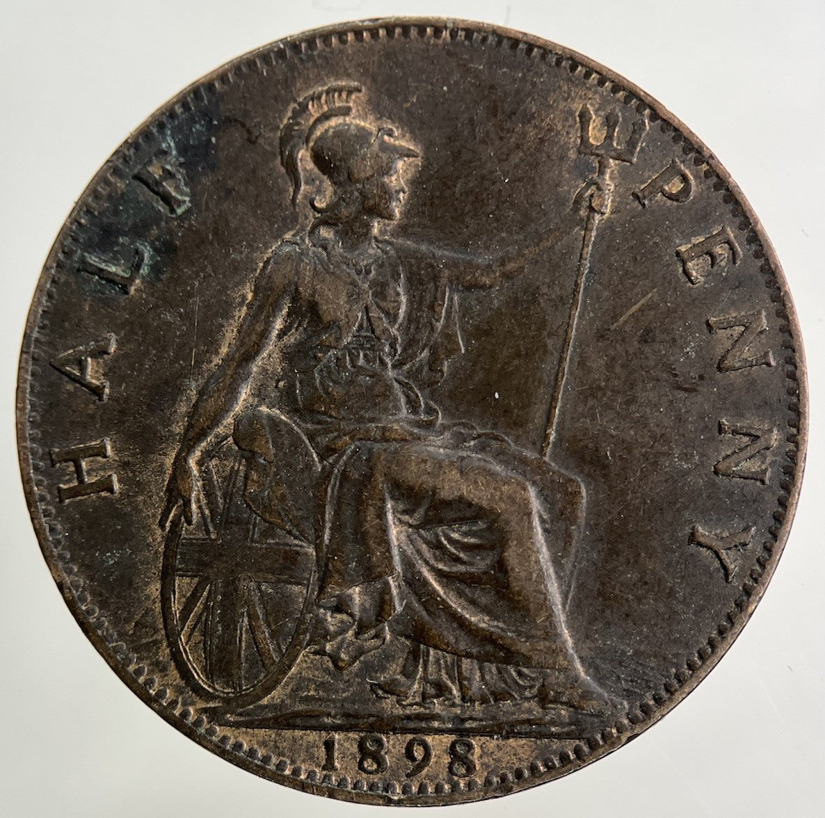1898 Victoria Half - Penny Coin | Very High Grade