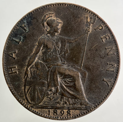 1898 Victoria Half - Penny Coin | Very High Grade