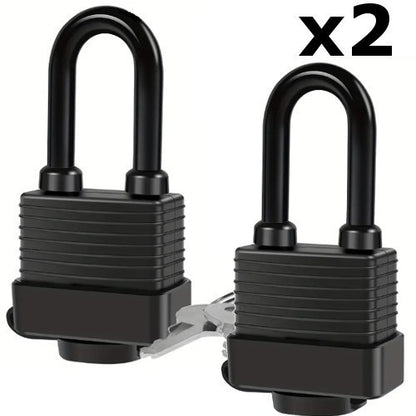 1 Heavy - Duty Stainless Steel Waterproof Padlock Lock Metal Security UK Stock