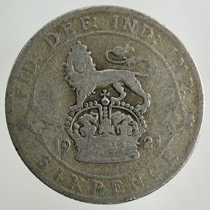 1921 George V Sixpence Silver Coin | Collectable Grade