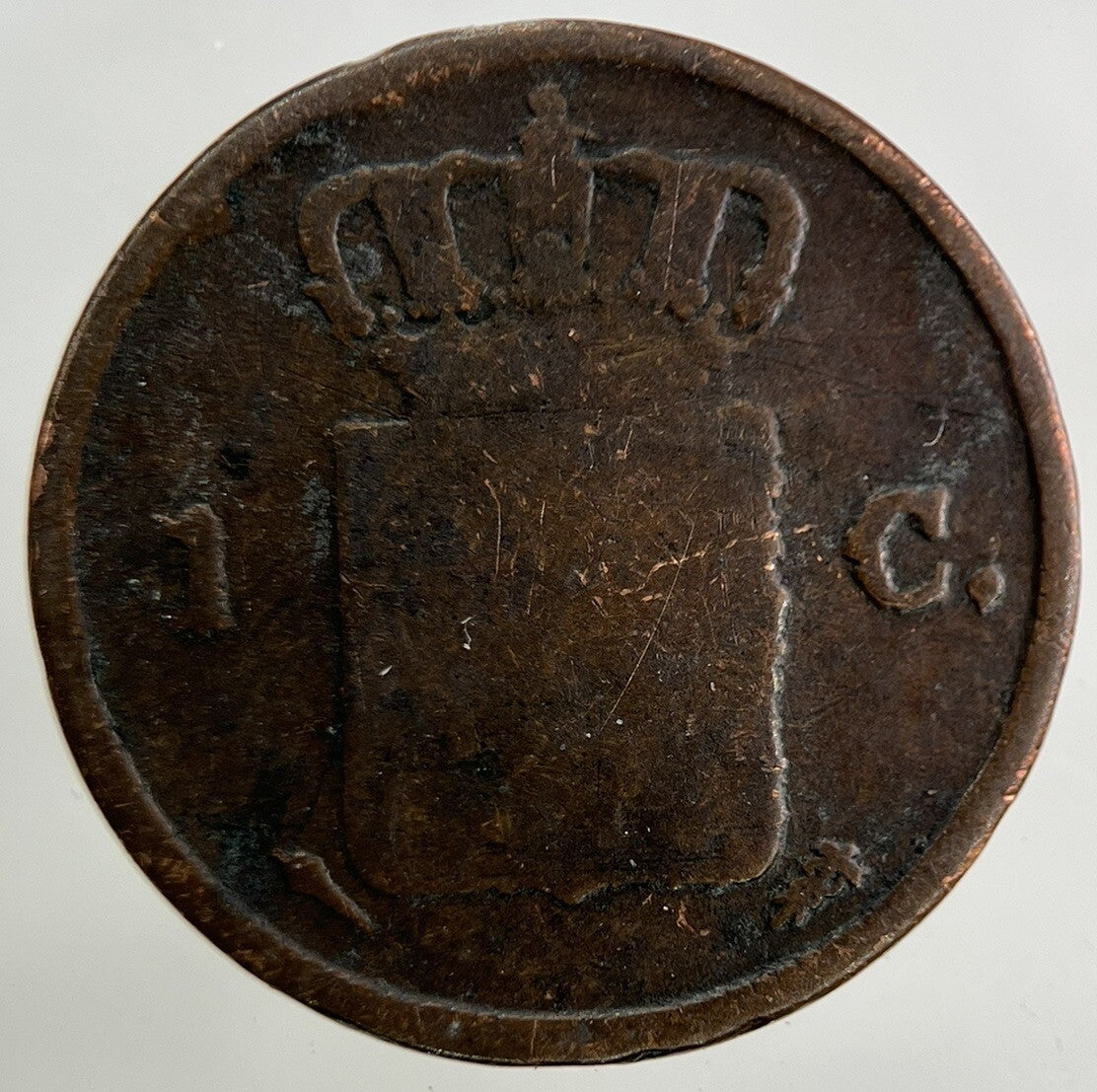 1837 Netherlands 1 Cent Coin | Collectable Grade