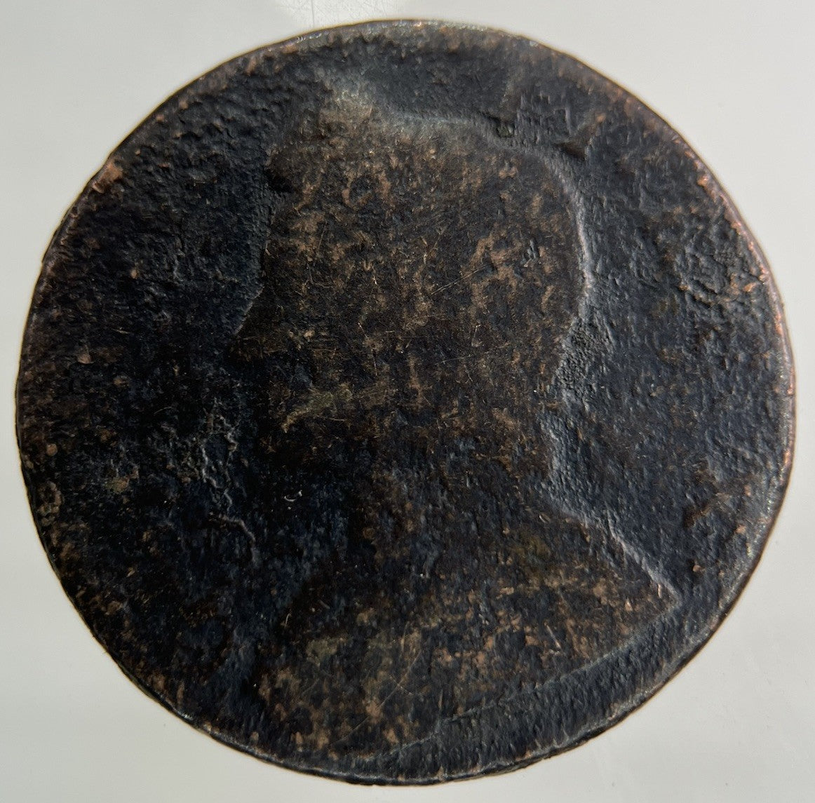 British George II 2nd Half - Penny Coin | Worn Grade