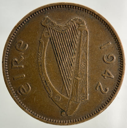 1942 Irish Half - Penny Coin | Very High Grade