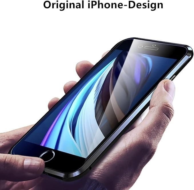 iPhone XS MAX Blue & Black 360 Magnetic Tempered Glass Protective Case