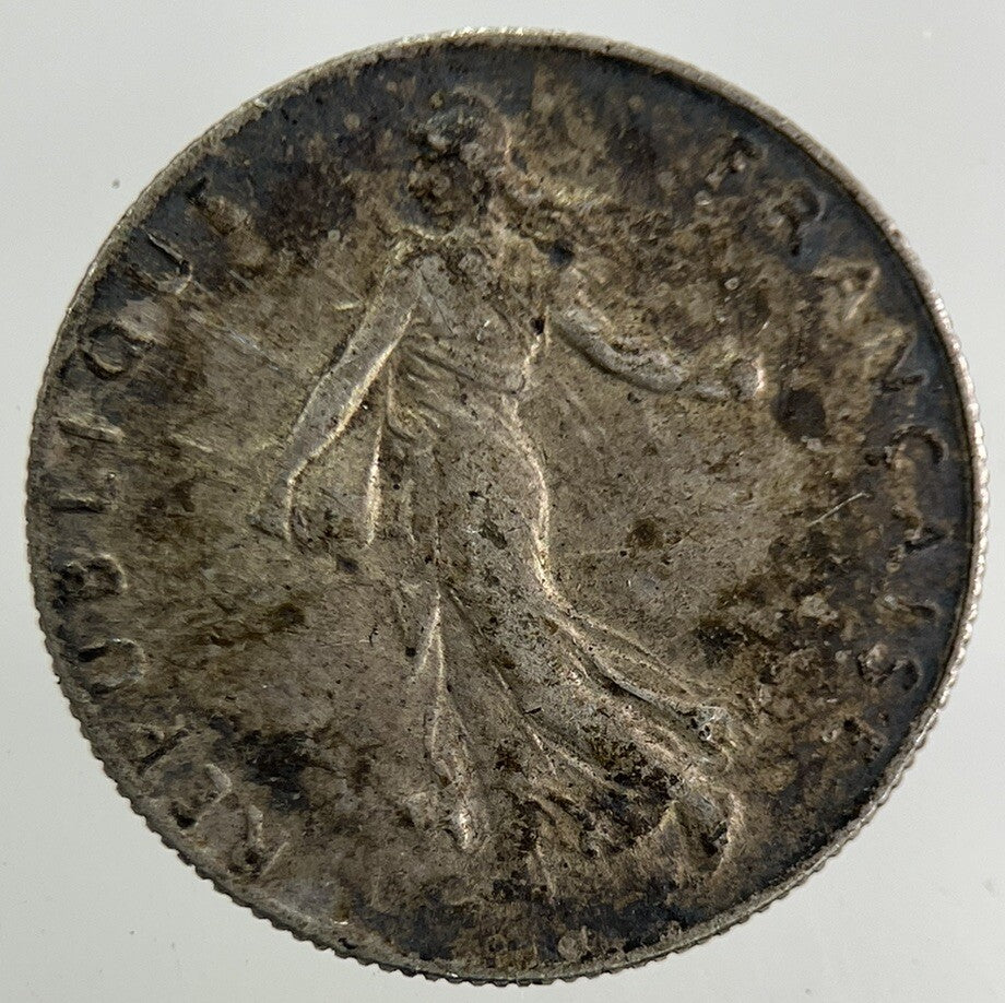 1917 France 50 Centimes Silver Coin | Fine Collectable Grade