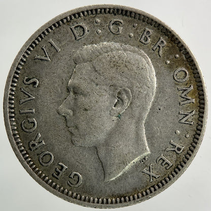 1942 George VI Shilling Silver Coin | Fine Collectable Grade