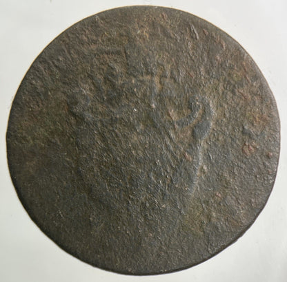 1782 Stamped Irish Half - Penny Coin | Collectable Grade