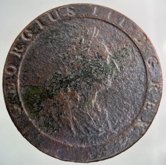 1797 George III 3rd Cartwheel One Penny Coin | Collectable Grade