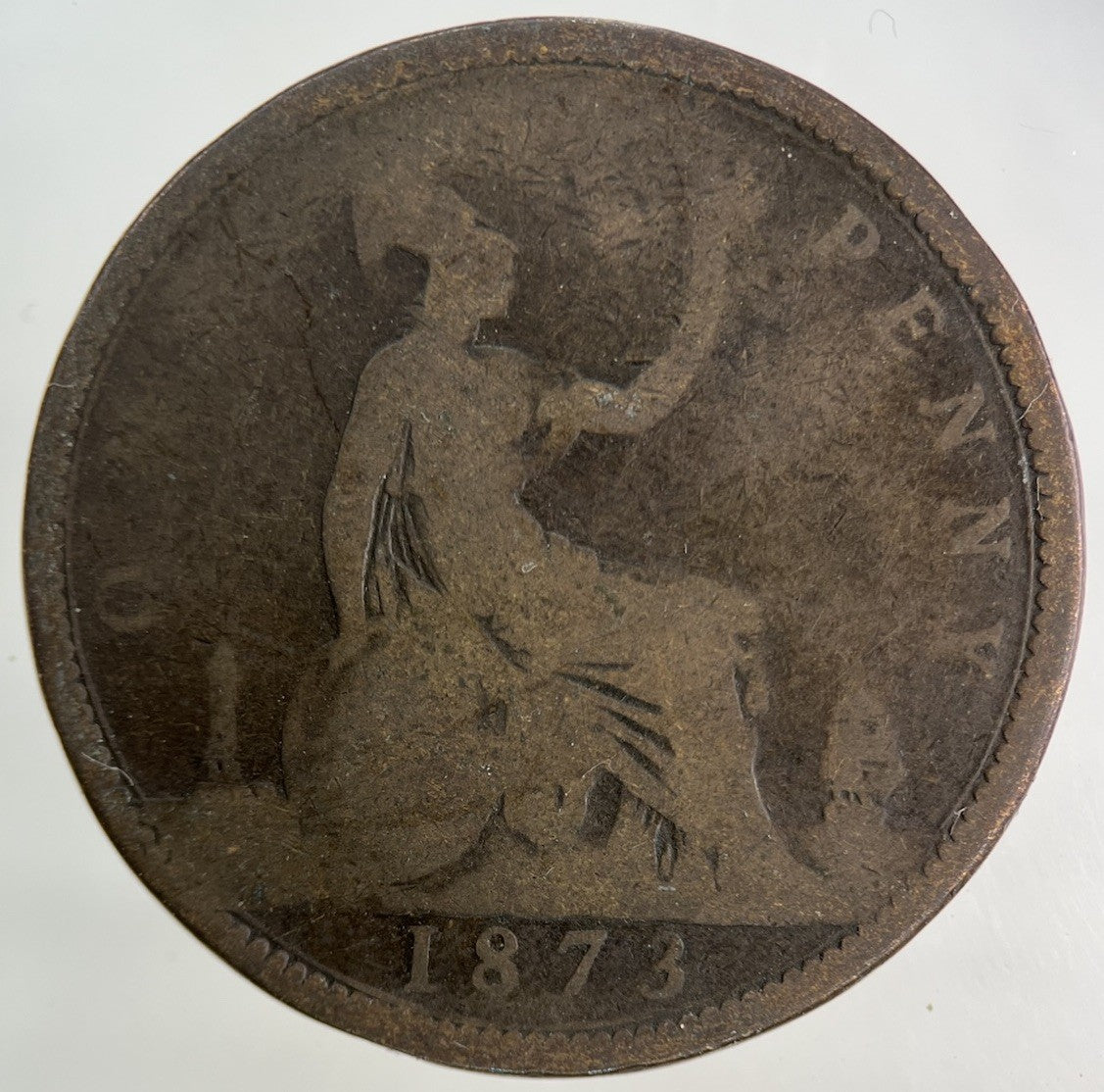 1873 Victoria One Penny Coin | Collectable Grade