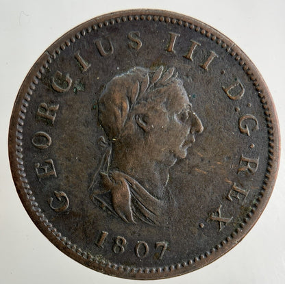 1807 George III 3rd Half - Penny Coin | Fine Collectable Grade