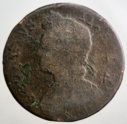 1739 George II 2nd Half - Penny Coin | Worn Grade