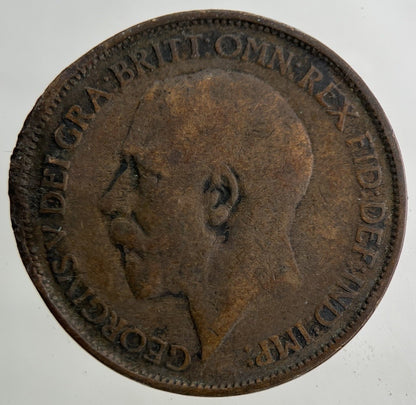 1925 George V Half - Penny Coin | Fair Grade