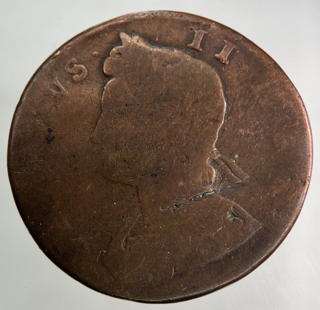 1731 George II 2nd Half - Penny Coin | Fair Grade
