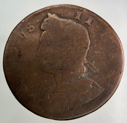 1731 George II 2nd Half - Penny Coin | Fair Grade