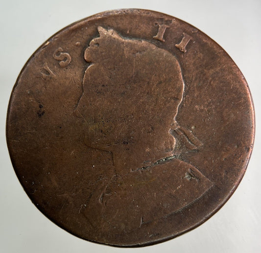 1731 George II 2nd Half - Penny Coin | Fair Grade