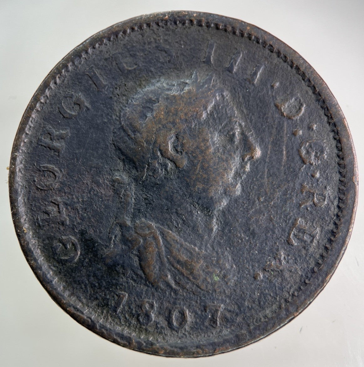1807 George III 3rd One Penny Coin | Collectable Grade