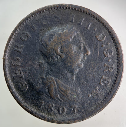 1807 George III 3rd One Penny Coin | Collectable Grade