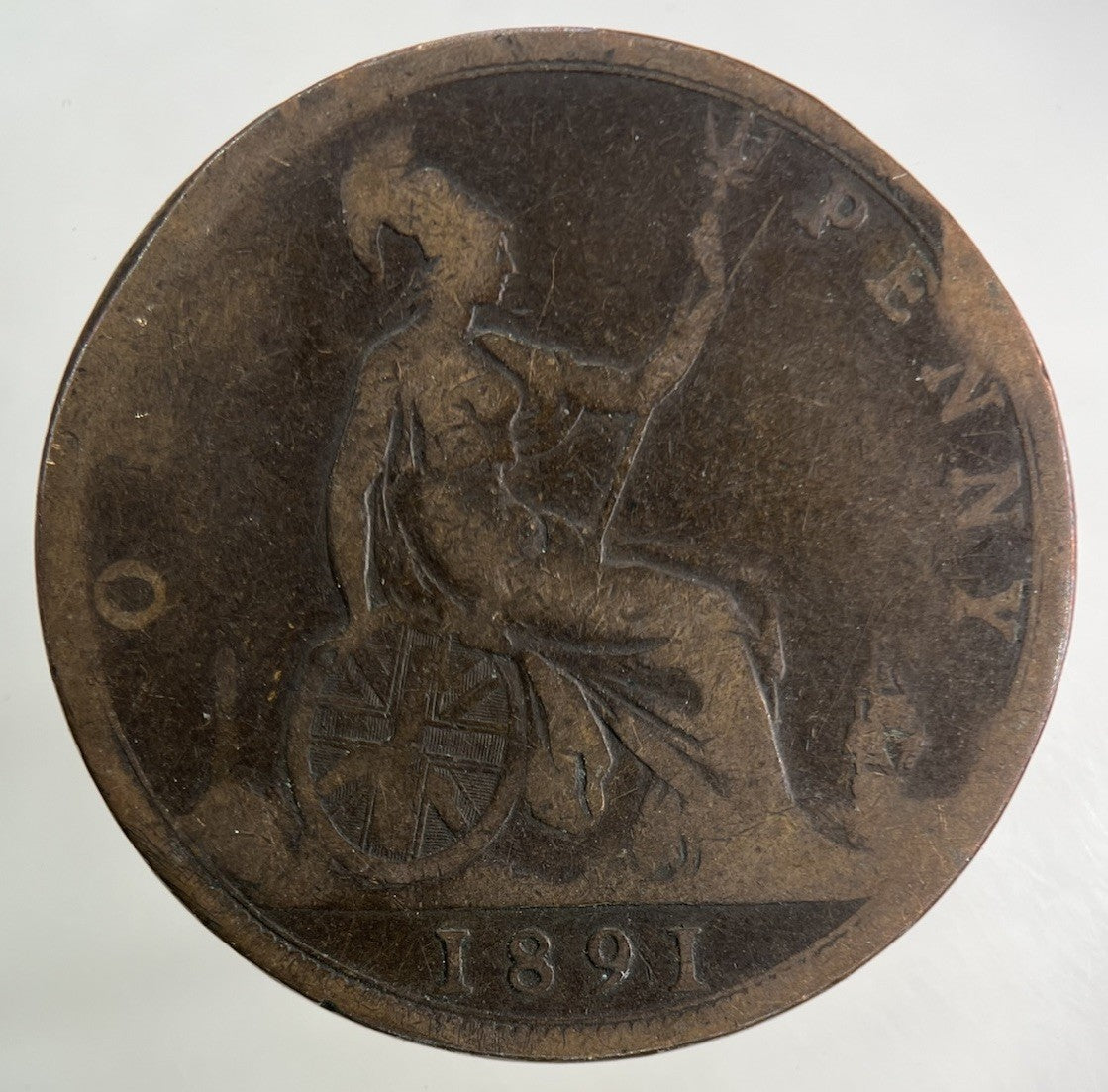 1891 Victoria One Penny Coin | Collectable Grade