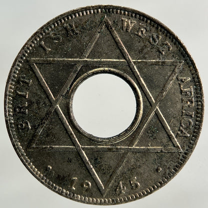 1945 West Africa 1/10 One Tenth Of A Penny Coin | Very Fine Grade