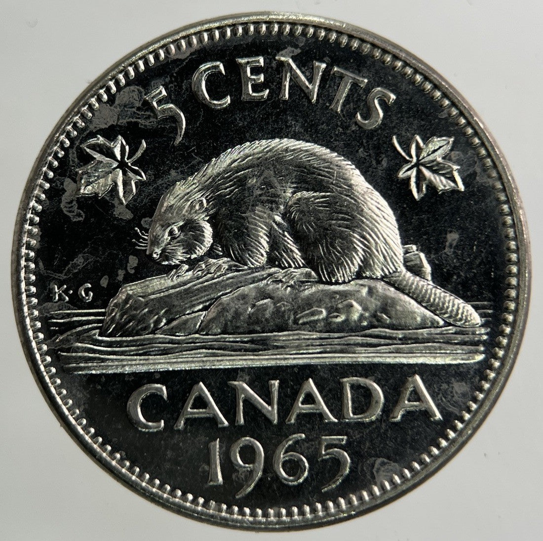 1965 Canada 5 Cents Coin | Very High Grade