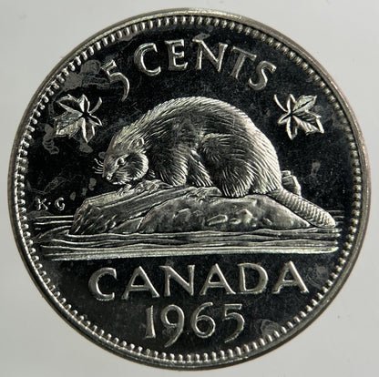 1965 Canada 5 Cents Coin | Very High Grade