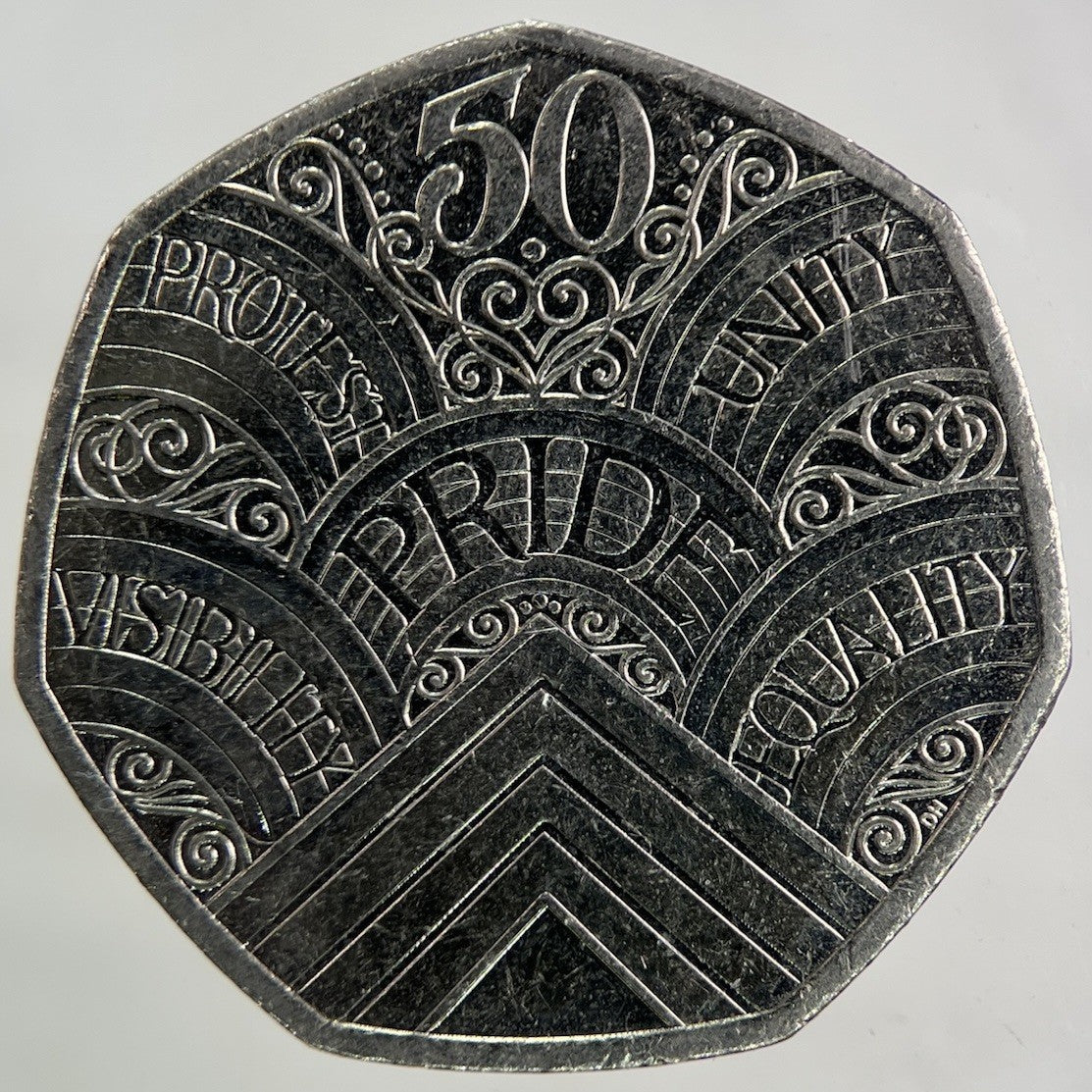 2022 50 Years Of Pride 50p Fifty - Pence Coin | Collectable Grade