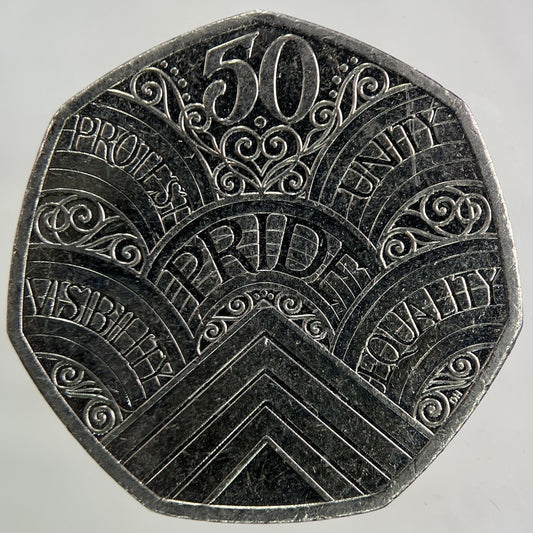 2022 50 Years Of Pride 50p Fifty - Pence Coin | Collectable Grade