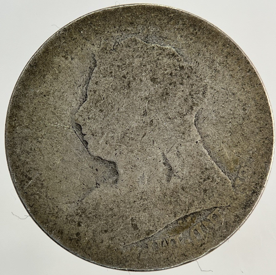 British Victoria Sixpence Silver Coin | Worn Grade