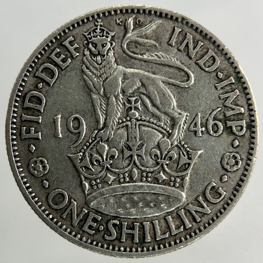 1946 George VI Shilling Silver Coin | Fine Collectable Grade
