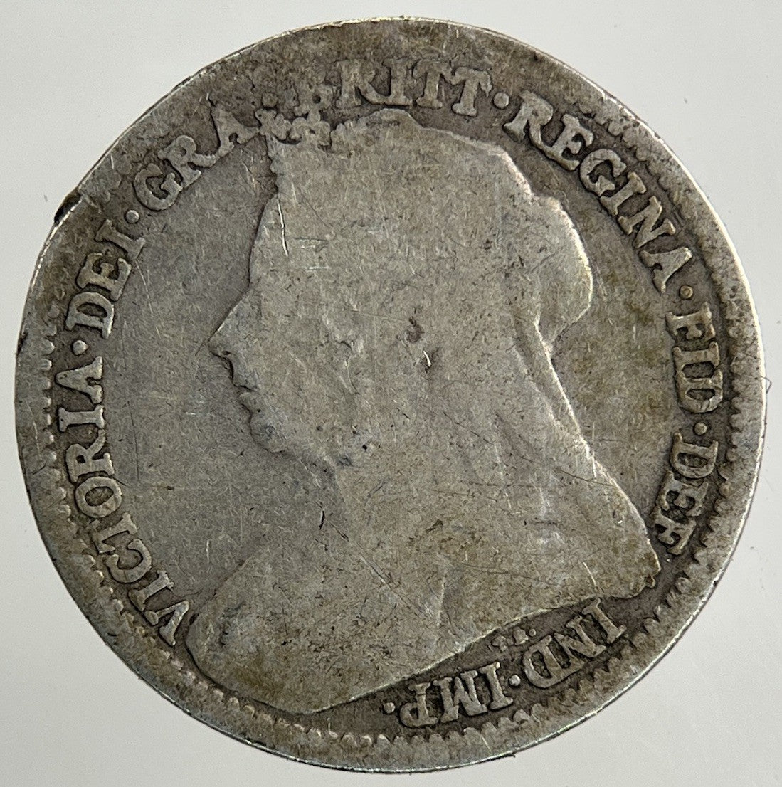 1898 Victoria Threepence Silver Coin | Fair Grade