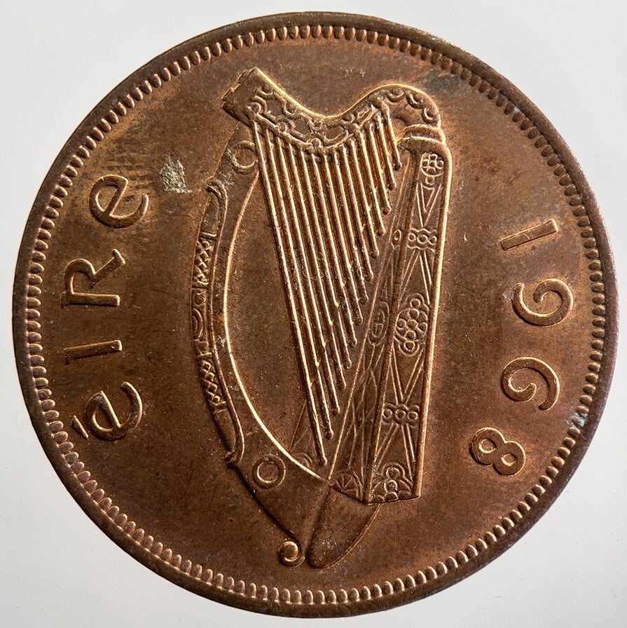 1968 Irish Penny Coin | Very High Grade | a7465
