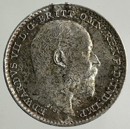 1905 Edward VII Maundy One - Pence Penny Silver Coin | Very Fine Grade