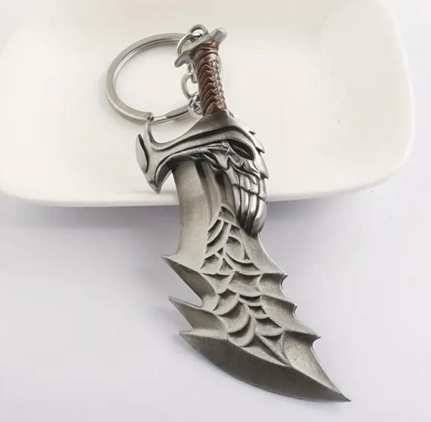 Mini Sword Weapon Skull Knife Shaped Keyring Premium Keychain Gift UK