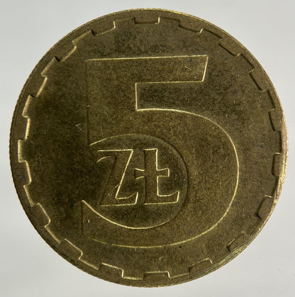 1986 Poland 5 Zloty Zlotych Coin | Fine Collectable Grade