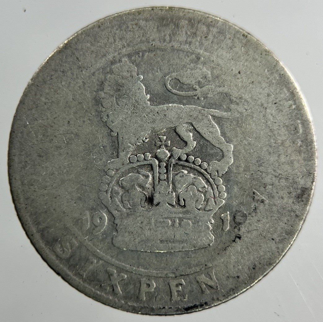 1915 George V Sixpence Silver Coin | Fair Grade