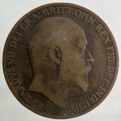 1908 Edward VII One Penny Coin | Collectable Grade