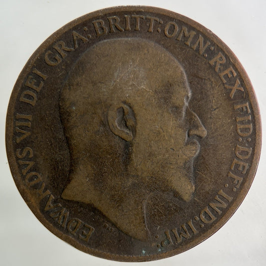 1908 Edward VII One Penny Coin | Collectable Grade