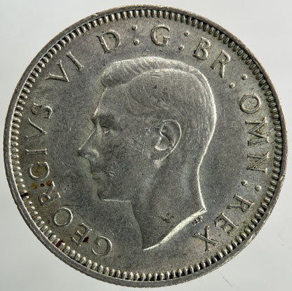 1942 George VI Shilling Silver Coin | Fine Collectable Grade