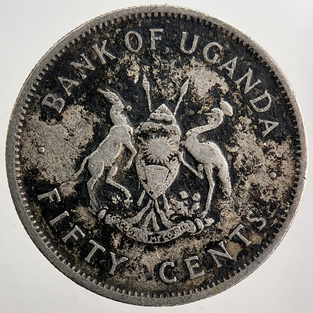 1966 Uganda 50 Cents Coin | Fine Collectable Grade | a5489