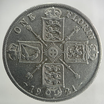 1921 George V Florin Silver Coin | Fine Collectable Grade