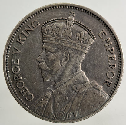 1934 New Zealand One Shilling Silver Coin | Very High Grade