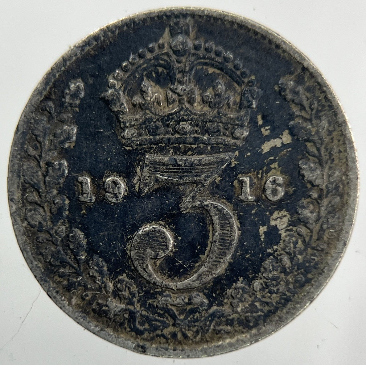 1916 George V Threepence Silver Coin | Collectable Grade