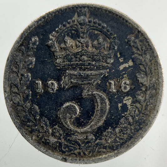 1916 George V Threepence Silver Coin | Collectable Grade