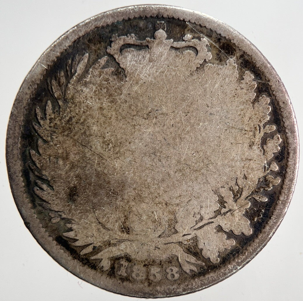 1858 Victoria Shilling Silver Coin | Collectable Grade | a6838