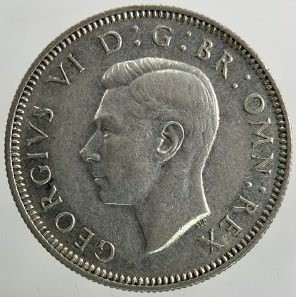 1944 George VI Shilling Silver Coin | Very High Grade