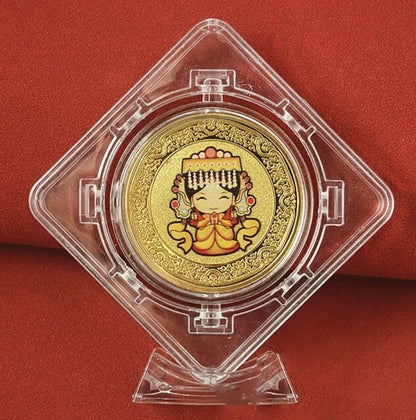 2 x Transparent Coin Revolving Display Stand For 1oz Silver or Gold Coins