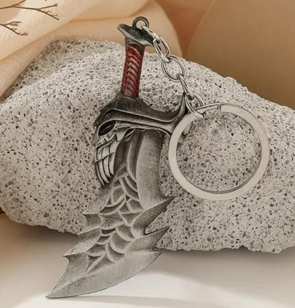 Mini Sword Weapon Skull Knife Shaped Keyring Premium Keychain Gift UK