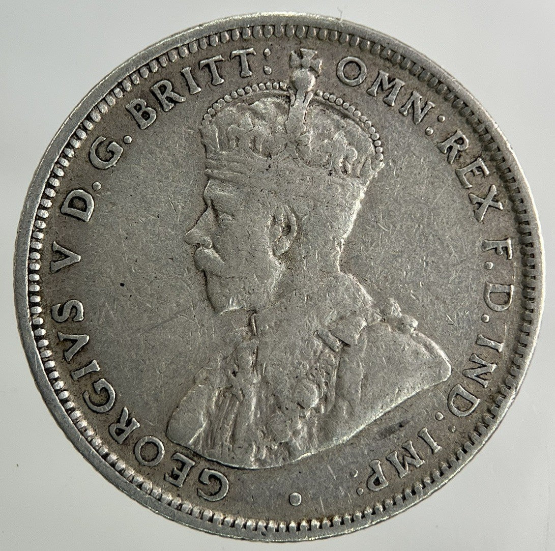 1916 - M Australia One Shilling Silver Coin | Fine Collectable Grade